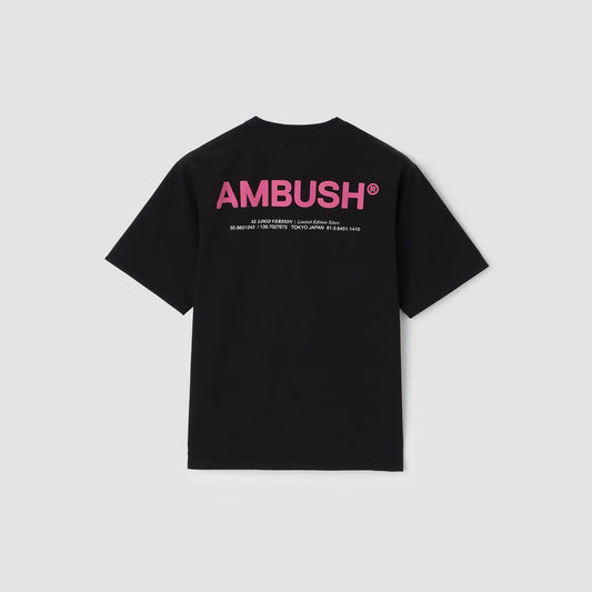 AMBUSH 2025 XL LOGO PRINT T-SHIRT BLACK