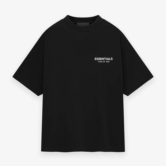 FEAR OF GOD ESSENTIALS JERSEY CREWNECK T-SHIRT BLACK