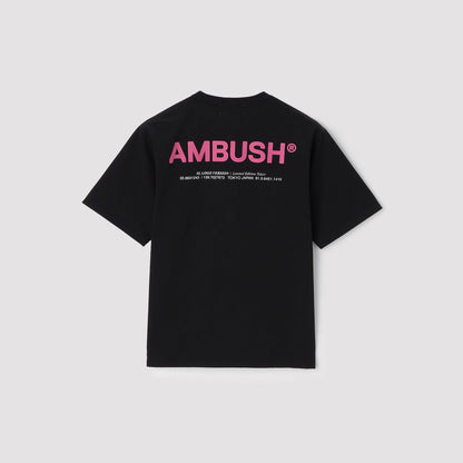 AMBUSH 2025 XL LOGO PRINT T-SHIRT BLACK