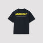 AMBUSH 2025 XL LOGO PRINT T-SHIRT NAVY