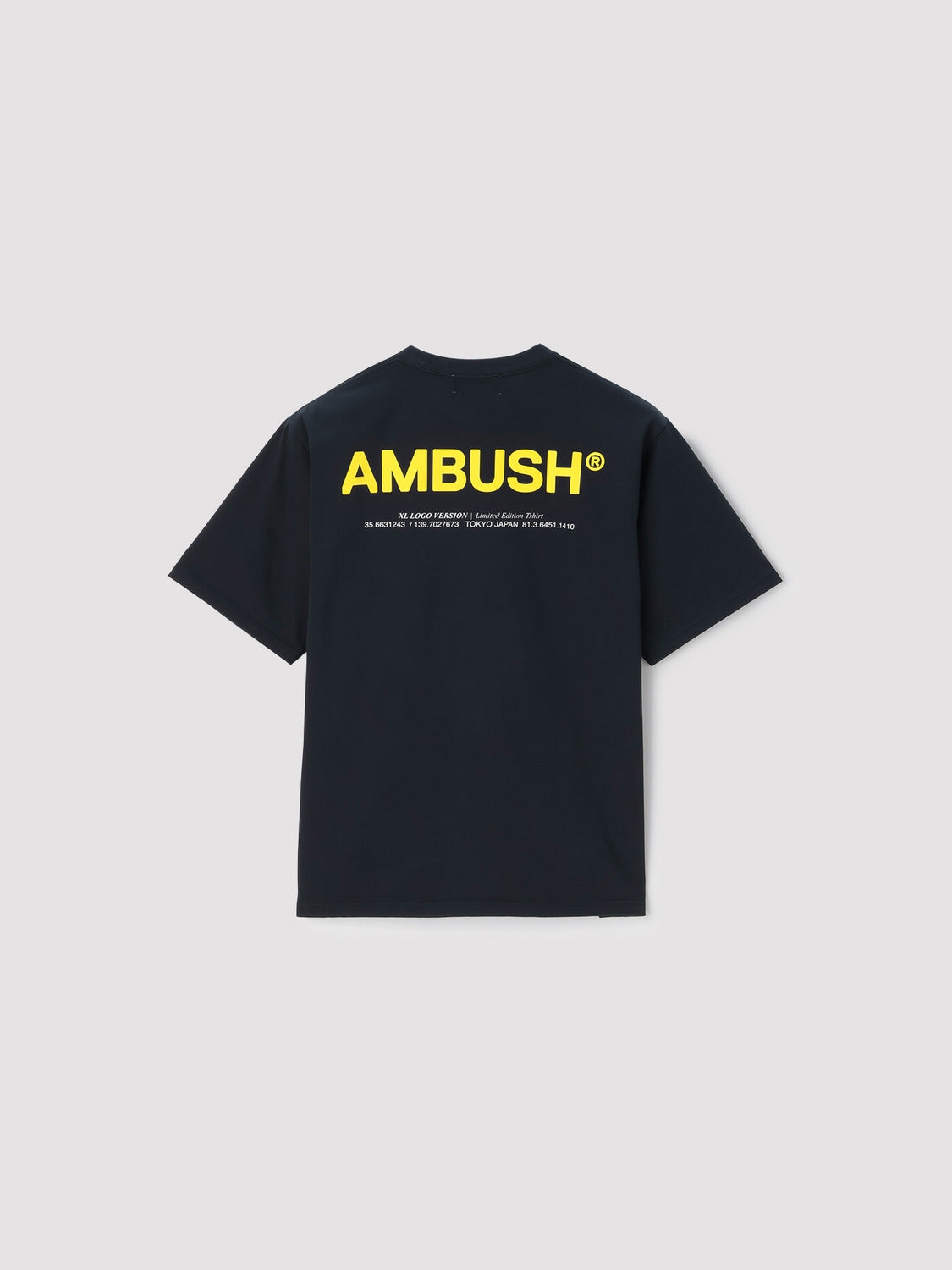 AMBUSH 2025 XL LOGO PRINT T-SHIRT NAVY