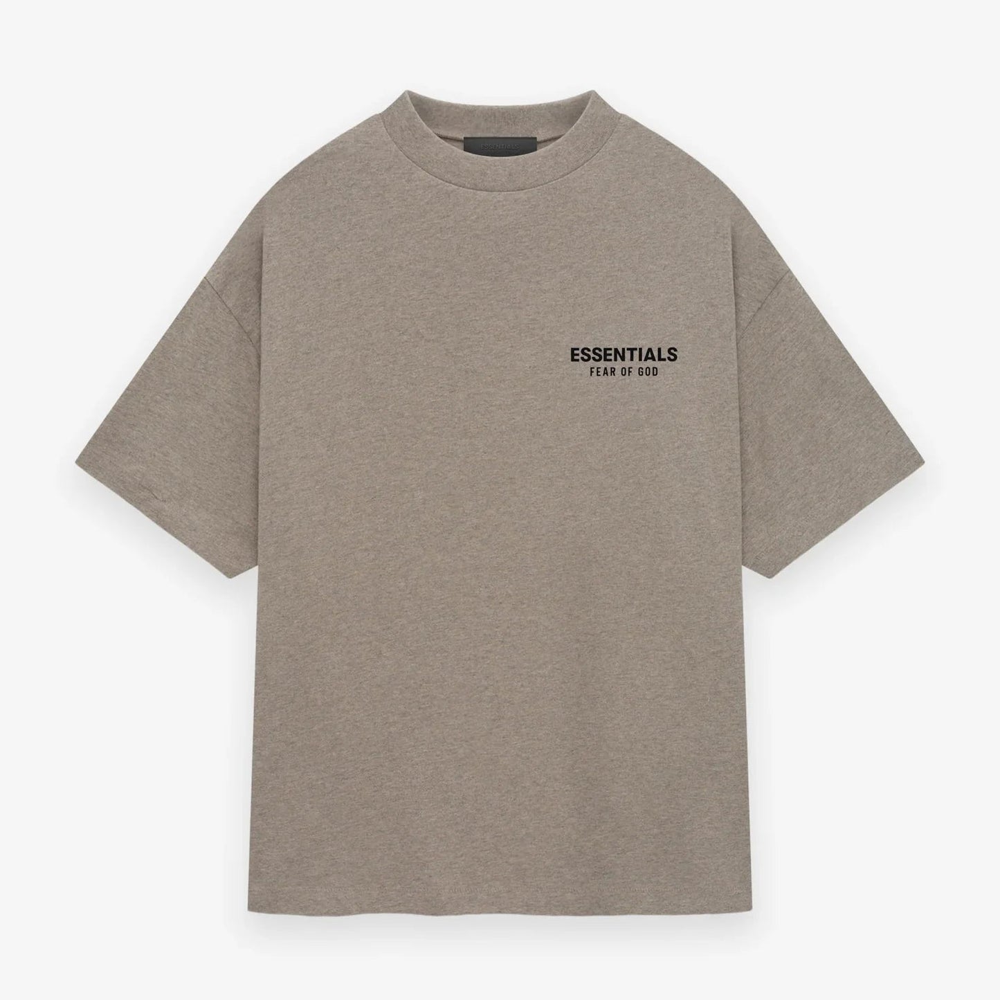 FEAR OF GOD ESSENTIALS JERSEY CREWNECK T-SHIRT HEATHER GREY(PO)