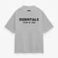 FEAR OF GOD ESSENTIALS JERSEY CREWNECK T-SHIRT LIGHT HEATHER(PO)