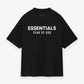FEAR OF GOD ESSENTIALS JERSEY CREWNECK T-SHIRT BLACK(PO)
