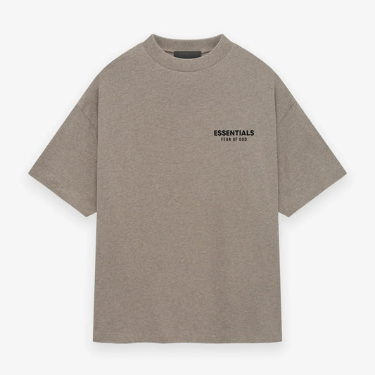 FEAR OF GOD ESSENTIALS JERSEY CREWNECK T-SHIRT HEATHER GREY(PO)