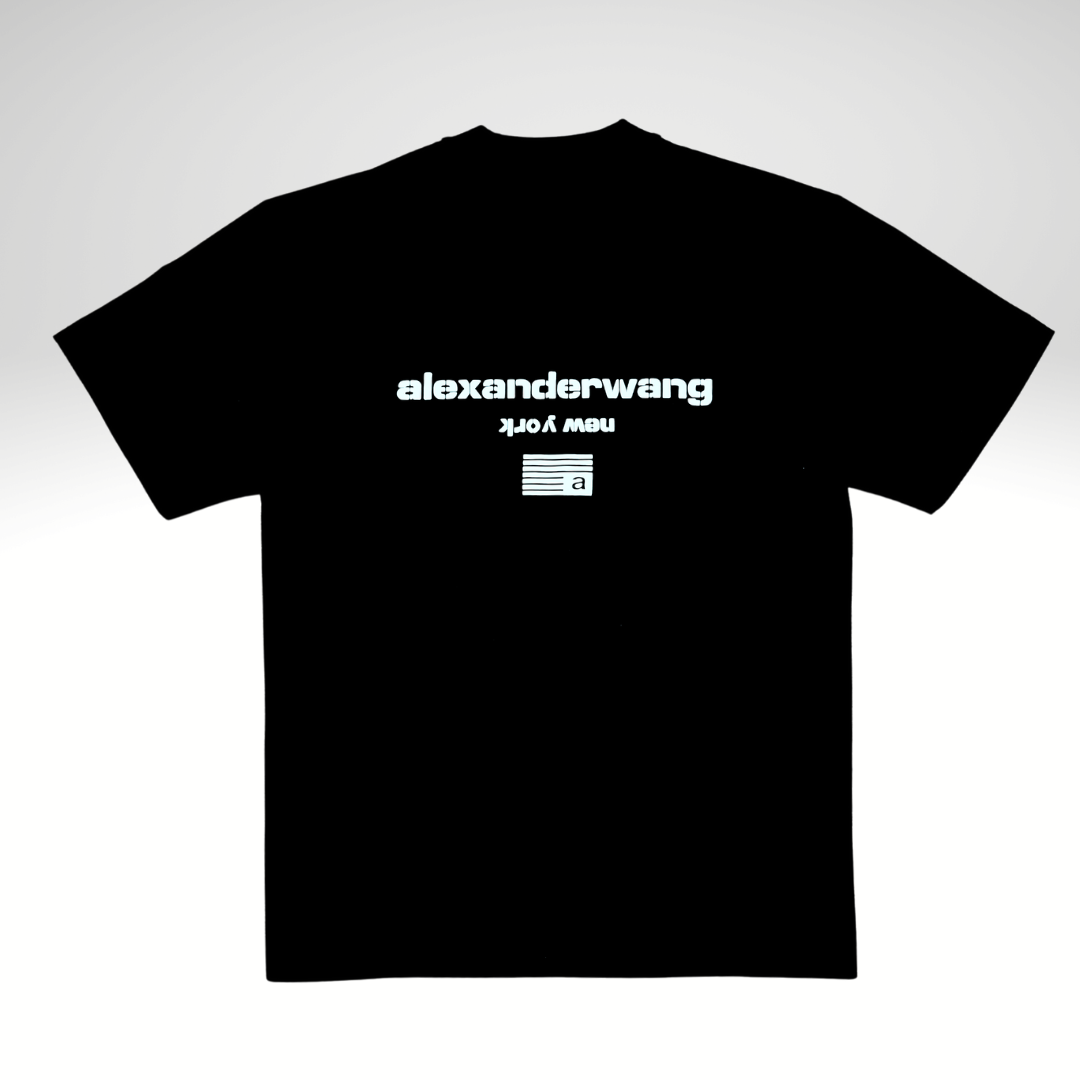 ALEXANDER WANG INTERNATIONAL EMBOSSED LOGO BLACK