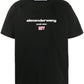 ALEXANDER WANG INTERNATIONAL FLAG EMBOSSED BLACK